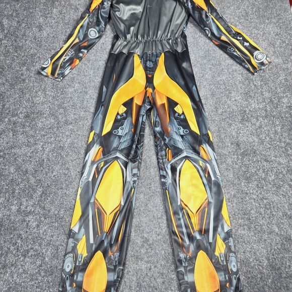 Transformers Bumblebee Costume Mask & Jumpsuit Size M (7-8) No Helmet - Picture 3 of 14